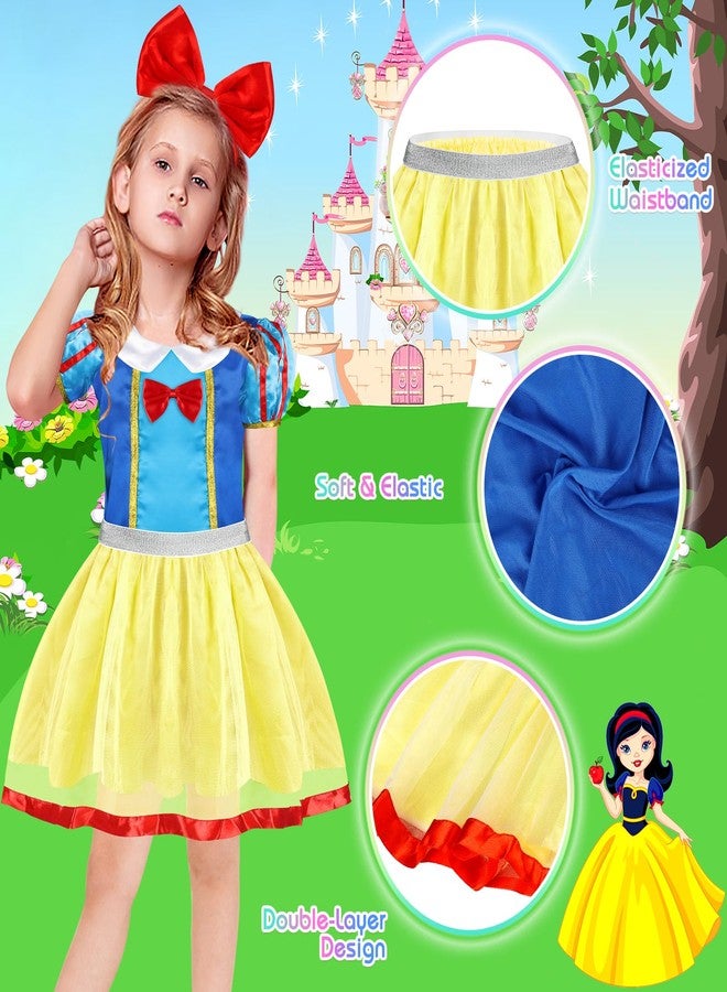 EULRGAUS Princess Dress Up, Dress Up Clothes for Girls 3-6, Cosplay Princess Costume Gift Set with Princess Dresses and Princess Toys, Pretend Play Toddler Girl Toys, Halloween Christmas Birthday Gift - Image 2